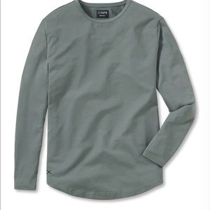 AO Long Sleeve Curve-Hem Tee